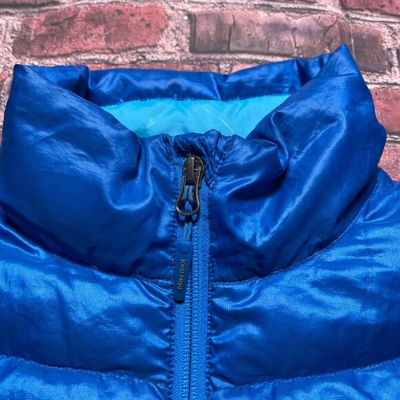 Marmot 800 Fill Womens Size Small Blue Long Sleeve Full Zip Down Puffer Jacket - Picture 3 of 9